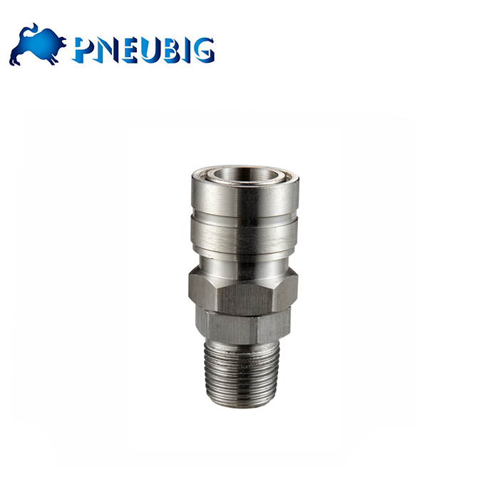 SM Series Metal Coupler Male Thread Stainless Steel Fitting